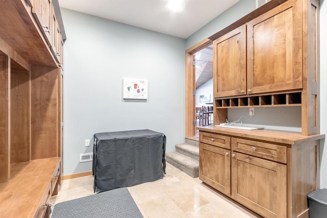 N8111 Castaway Dr, New Lisbon, WI 53950 - interior space with wood counters and baseboards