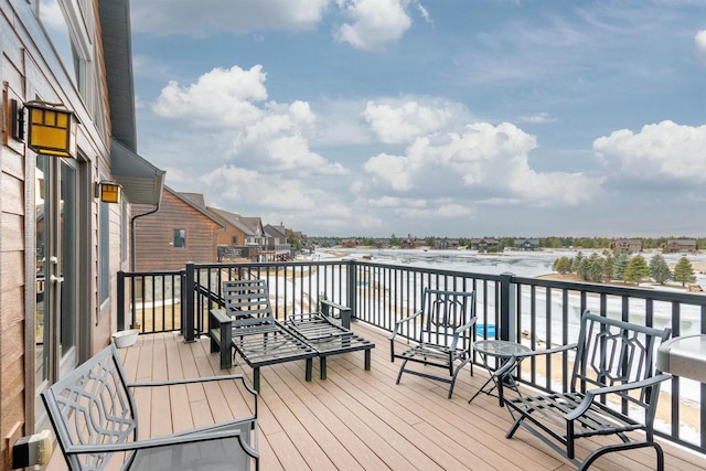 N8111 Castaway Dr, New Lisbon, WI 53950 - view of wooden deck