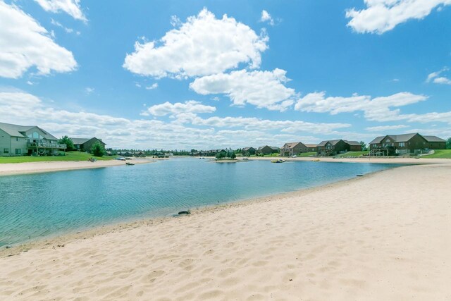 N8111 Castaway Dr, New Lisbon, WI 53950 - property view of water with a residential view and a view of the beach