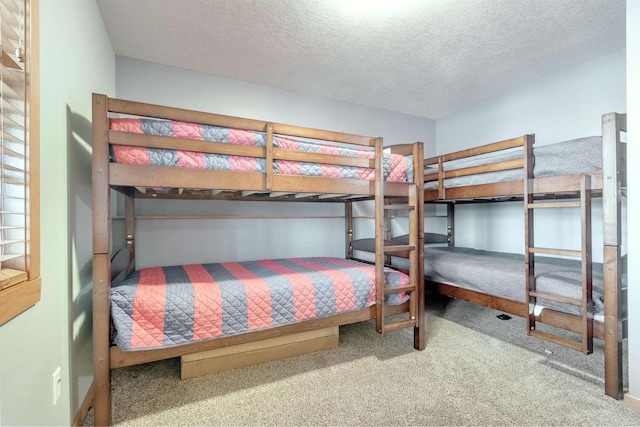 N8111 Castaway Dr, New Lisbon, WI 53950 - bedroom with a textured ceiling and carpet flooring