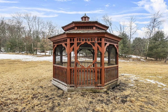 view of home's community with a gazebo