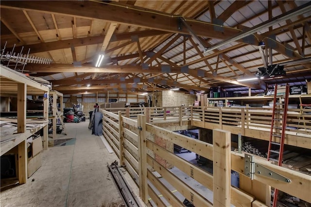 view of horse barn