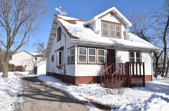 bungalow with a garage