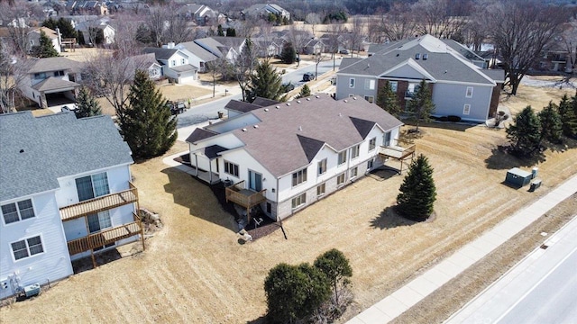 bird's eye view featuring a residential view