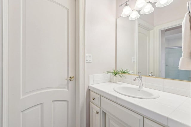 bathroom featuring vanity