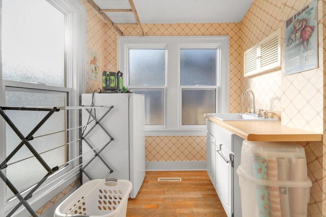 205 State St, Ripon, WI 54971 - interior space with visible vents and a sink