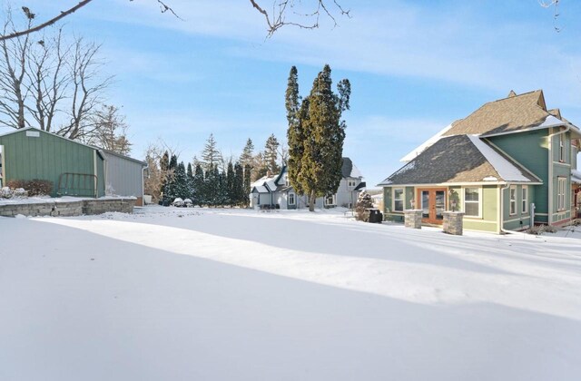 205 State St, Ripon, WI 54971 - view of road featuring an outbuilding