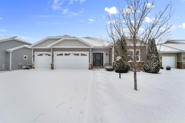 view of front of house with an attached garage