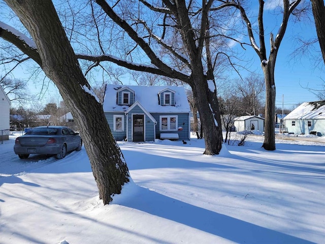 view of snowy yard