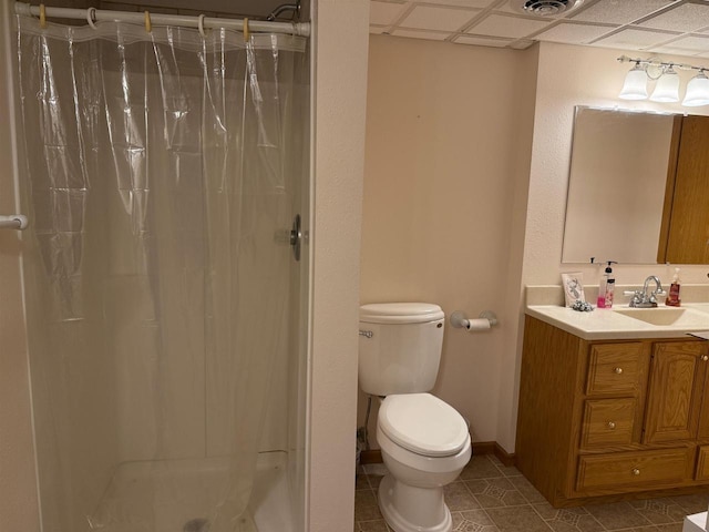 1080 Jaystone Ter, Waterloo, WI 53594 - full bath with toilet, vanity, tile patterned floors, a shower stall, and baseboards