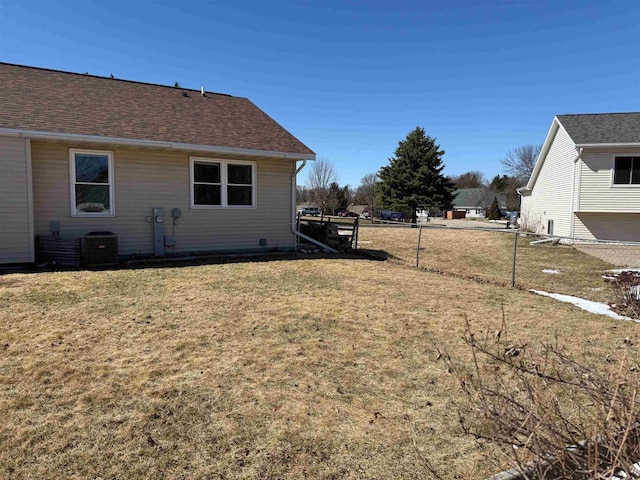 1080 Jaystone Ter, Waterloo, WI 53594 - view of yard with central air condition unit and fence