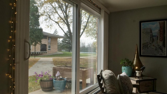 view of doorway to outside