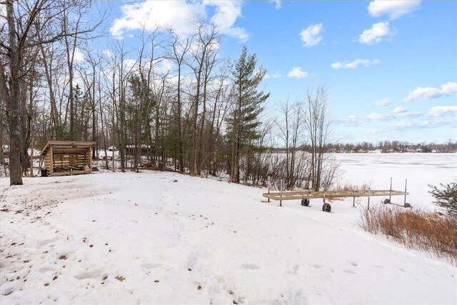 34239 Mcgraw Lake Rd, Danbury, WI 54830 - view of yard covered in snow
