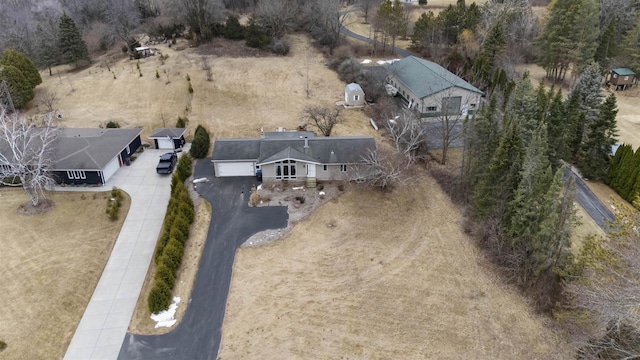 birds eye view of property