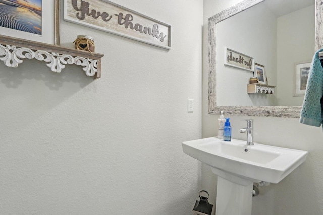 bathroom with a sink