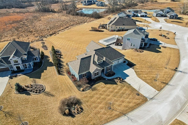 birds eye view of property featuring a residential view