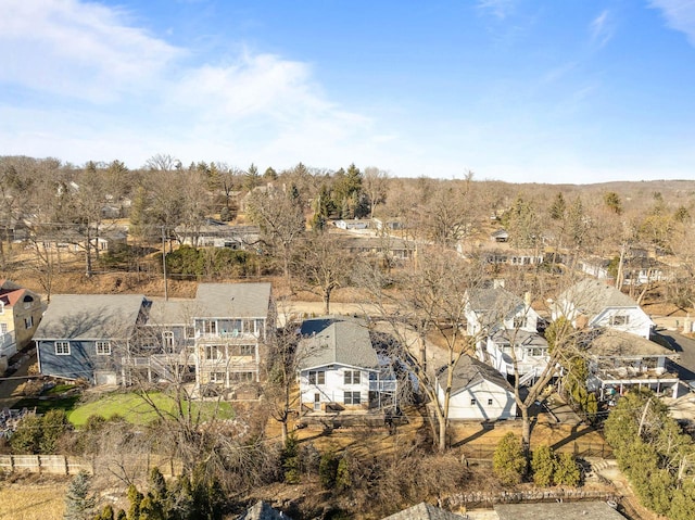 drone / aerial view with a residential view