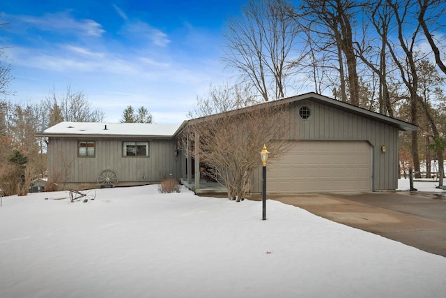 view of front of property featuring an attached garage