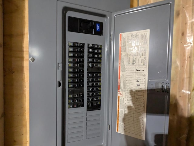 utility room featuring electric panel