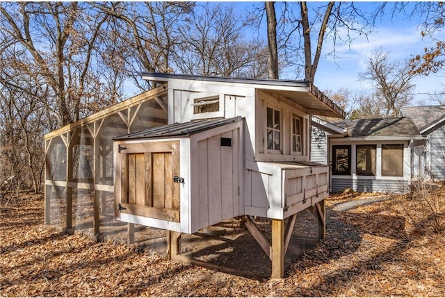 view of poultry coop