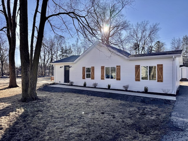 view of front of home