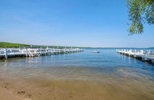 442 Forest Dr, Fontana, WI 53125 - dock featuring a water view