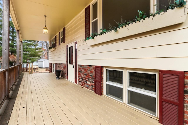 442 Forest Dr, Fontana, WI 53125 - view of wooden deck