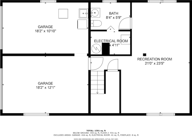 442 Forest Dr, Fontana, WI 53125 - room layout