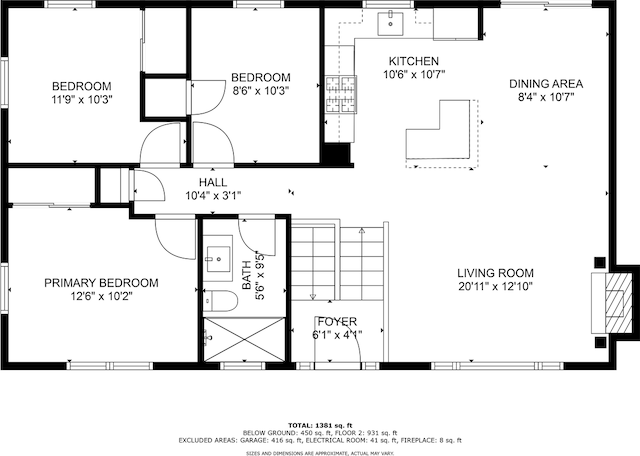 442 Forest Dr, Fontana, WI 53125 - property floor plan