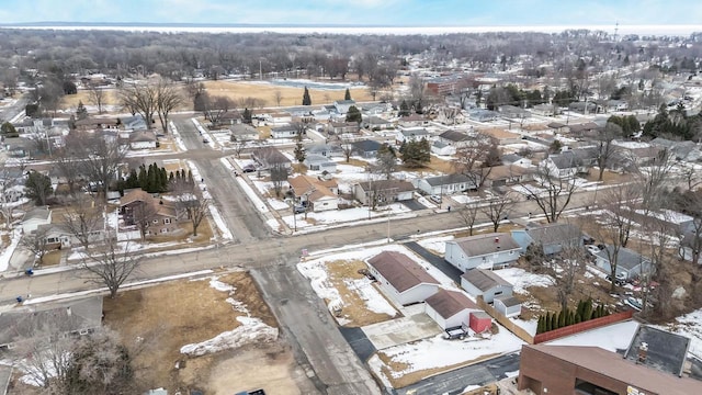 drone / aerial view with a residential view