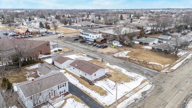 aerial view featuring a residential view