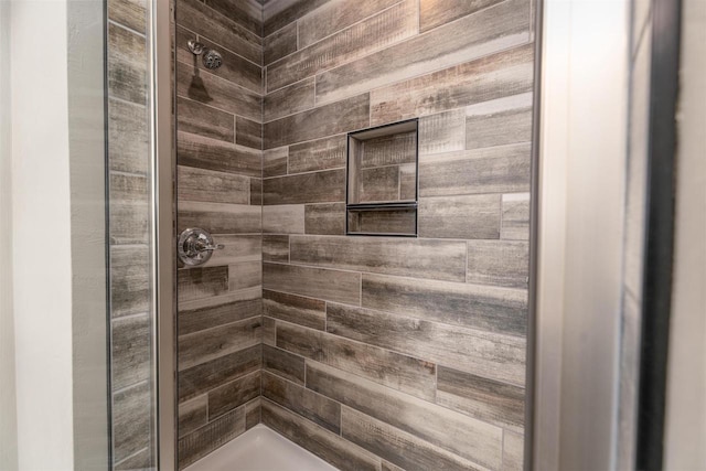 full bathroom with a stall shower