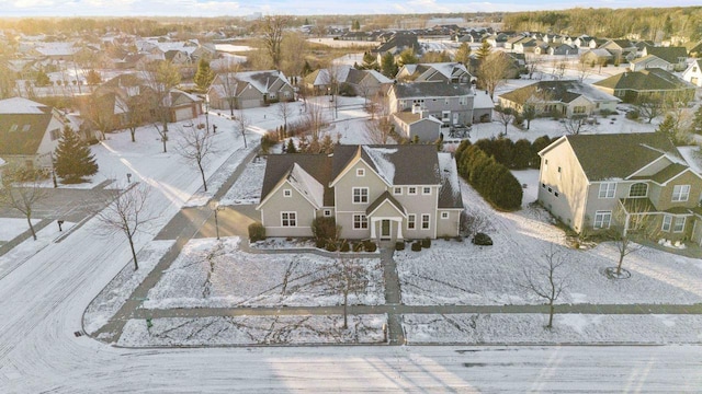 drone / aerial view with a residential view