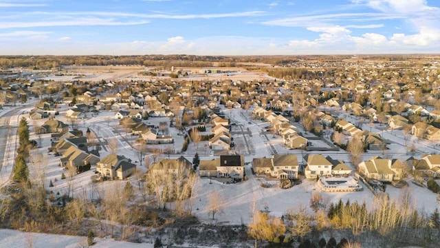 bird's eye view with a residential view