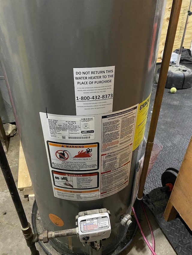 room details with water heater