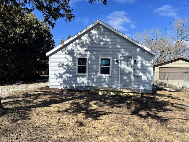 view of back of property