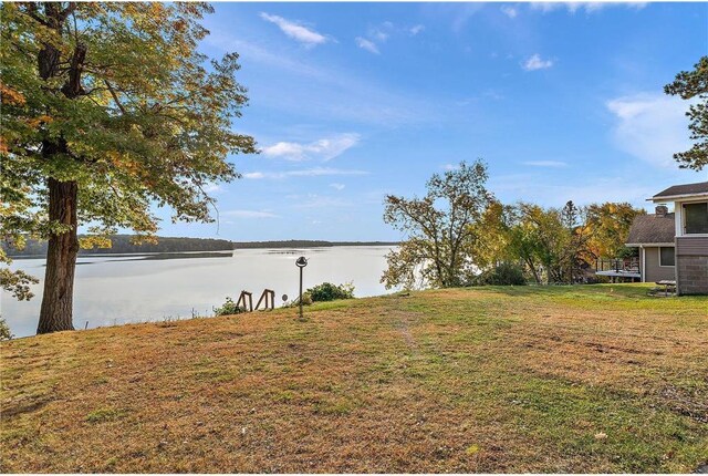 902 Sunrise Beach Dr, Amery, WI 54001 - view of yard featuring a water view