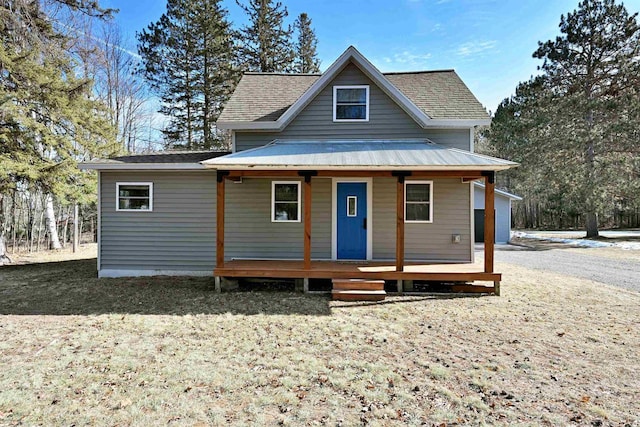 view of front of house with covered porch