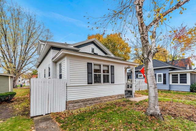 view of bungalow-style home