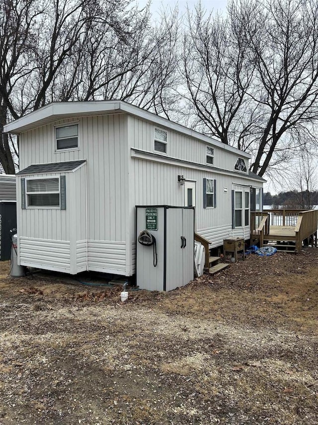 view of back of property