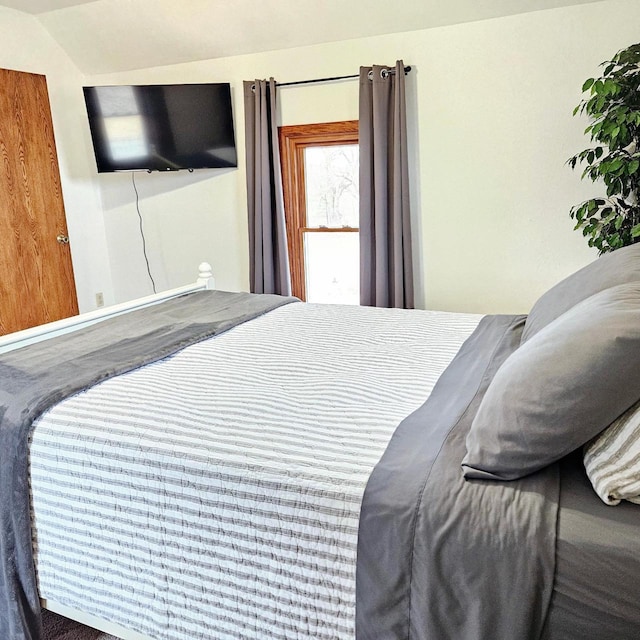 N3820 Fairwood Rd, Reeseville, WI 53579 - bedroom featuring lofted ceiling