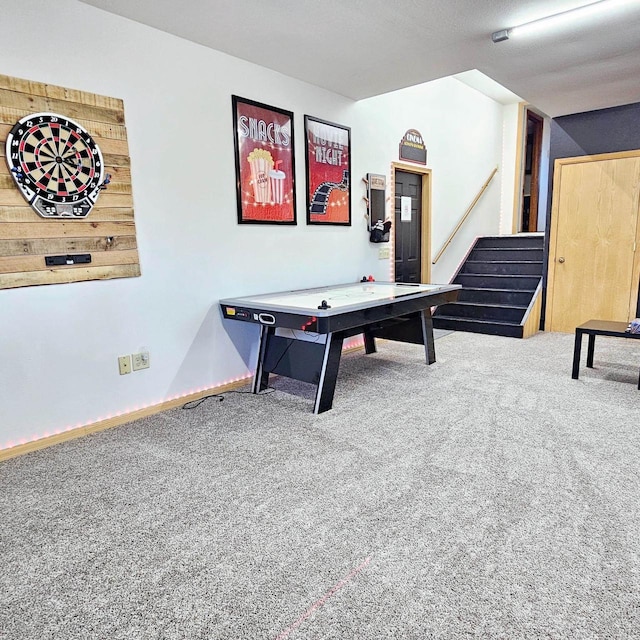 N3820 Fairwood Rd, Reeseville, WI 53579 - game room with carpet flooring and baseboards