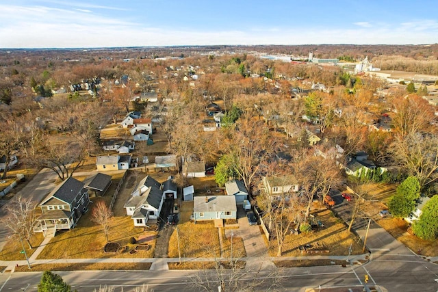 bird's eye view featuring a residential view