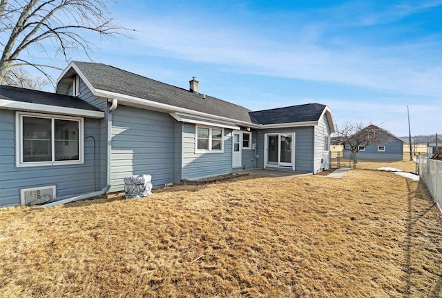 N8648 Linden Beach Rd, Fond Du Lac, WI 54937 - back of house with a chimney