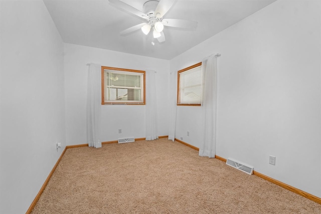 N8648 Linden Beach Rd, Fond Du Lac, WI 54937 - carpeted spare room featuring a ceiling fan and baseboards