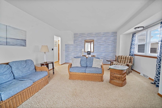 N8648 Linden Beach Rd, Fond Du Lac, WI 54937 - carpeted living area with baseboards
