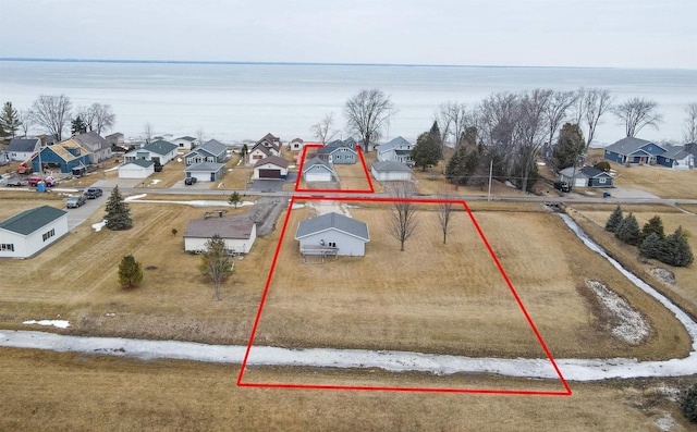 N8648 Linden Beach Rd, Fond Du Lac, WI 54937 - aerial view of residential area with property parcel outlined