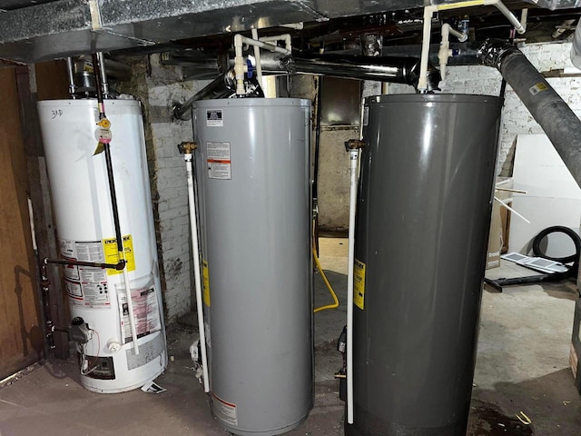 utilities featuring water heater and gas water heater