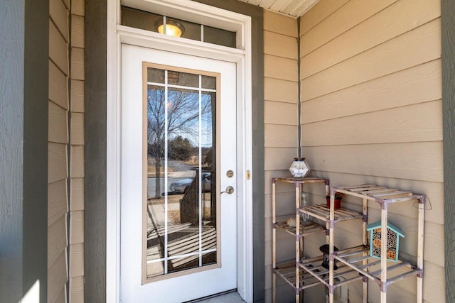 view of property entrance