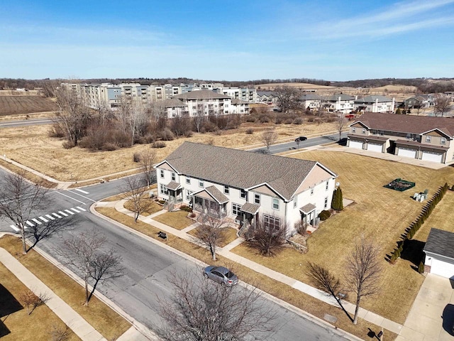 bird's eye view featuring a residential view